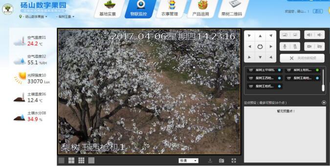 托普云農綜合管理云平臺也可以看梨花 托普云農綜合管理云平臺也可以看梨花